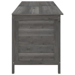 HKH Caixa Arrumação P/jardim 198,5x50x56,5cm Abeto Maciço - Antracite