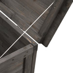HKH Caixa Arrumação P/jardim 198,5x50x56,5cm Abeto Maciço - Antracite