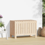 HKH Caixa De Arrumação Jardim 76x42,5x54 Cm Madeira De Pinho Maciça - Marrom