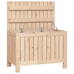 HKH Caixa De Arrumação Jardim 76x42,5x54 Cm Madeira De Pinho Maciça - Marrom