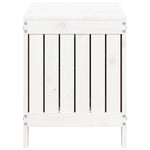 HKH Caixa De Arrumação Jardim 76x42,5x54 Cm Pinho Maciço - Branco