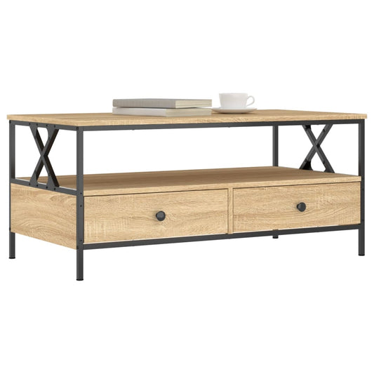 Mesa de centro HKH en derivados de madera Roble Sonoma