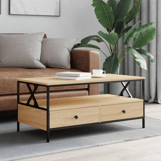 Mesa de centro HKH en derivados de madera Roble Sonoma