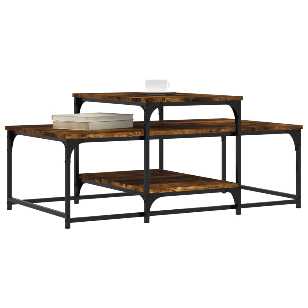 Mesa de centro HKH en derivados de madera Roble Ahumado
