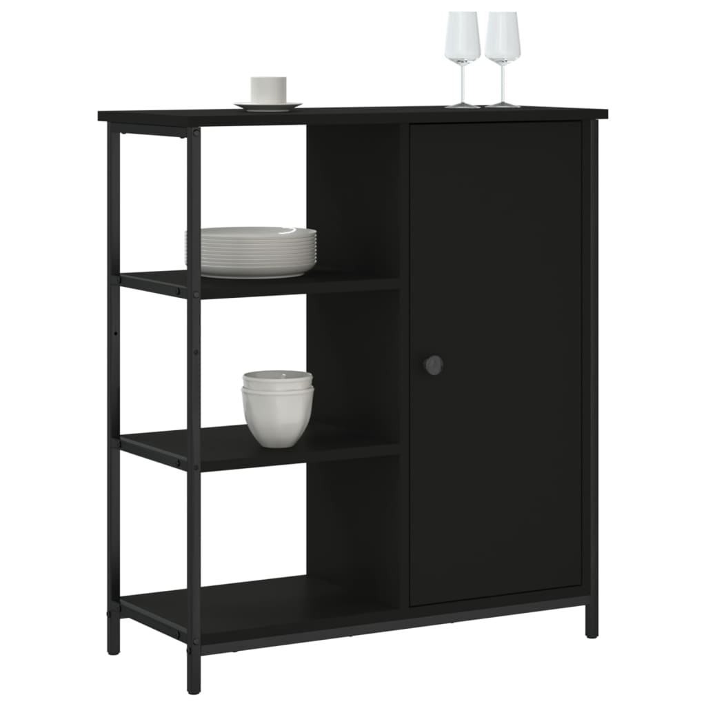 Aparador Clásico HKH en derivados de Madera, Acero 70 X 30 X 80 Cm - Negro