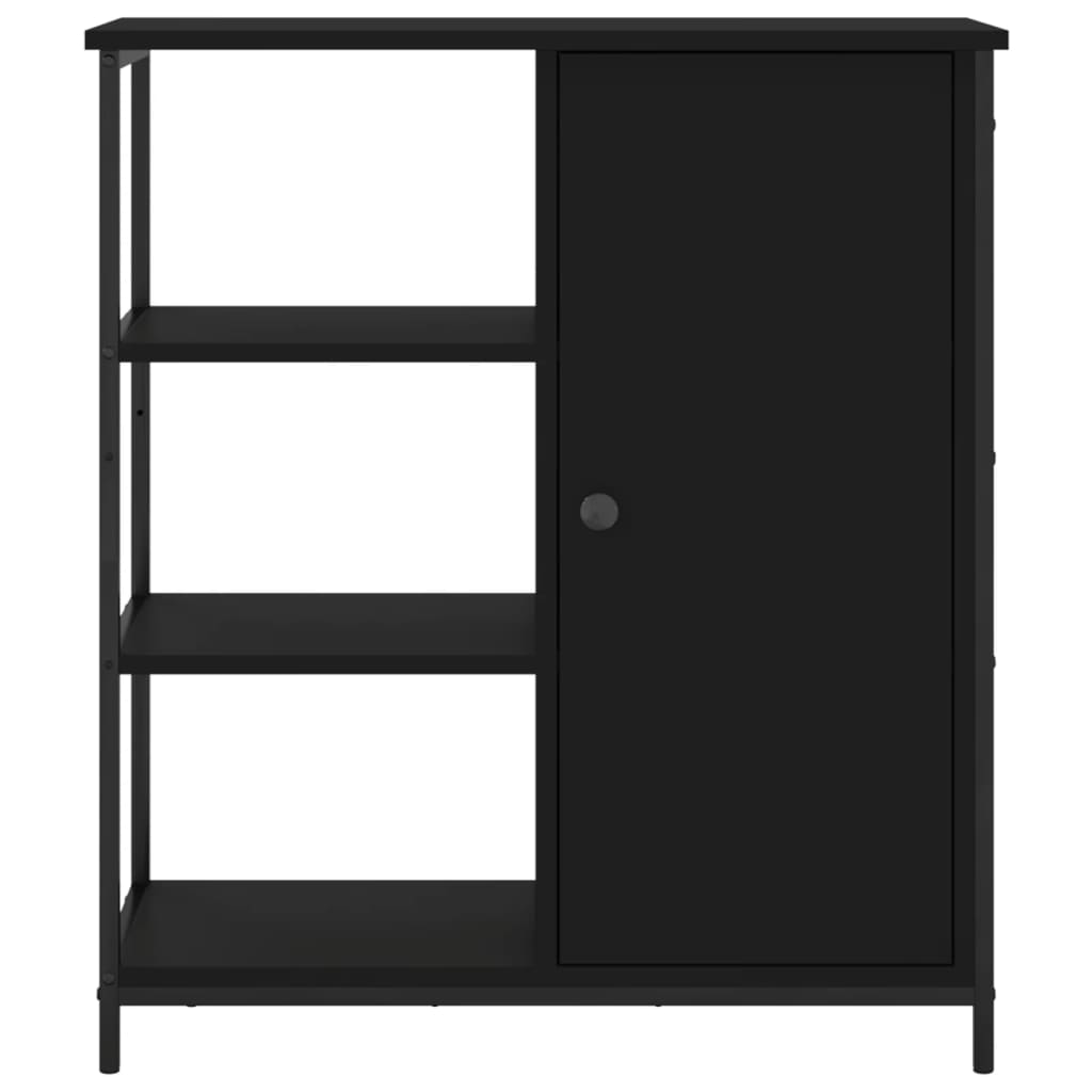 HKH Aparador Clássico em derivados de Madeira, Aço 70 X 30 X 80 Cm - Preto