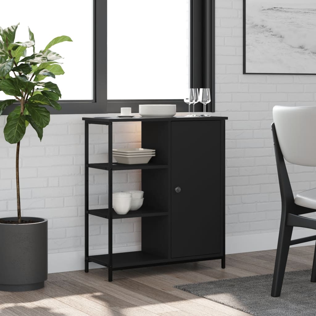 Aparador Clásico HKH en derivados de Madera, Acero 70 X 30 X 80 Cm - Negro