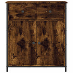Aparador Clásico HKH en derivados de Madera, Acero 70 X 30 X 80 Cm - Roble Ahumado