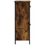Aparador Clásico HKH en derivados de Madera, Acero 70 X 30 X 80 Cm - Roble Ahumado