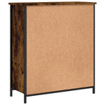 Aparador Clásico HKH en derivados de Madera, Acero 70 X 30 X 80 Cm - Roble Ahumado