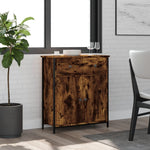 Aparador Clásico HKH en derivados de Madera, Acero 70 X 30 X 80 Cm - Roble Ahumado