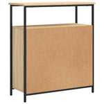 HKH Aparador Clásico en Madera de Ingeniería, Acero 70 X 30 X 80 Cm - Roble Sonoma