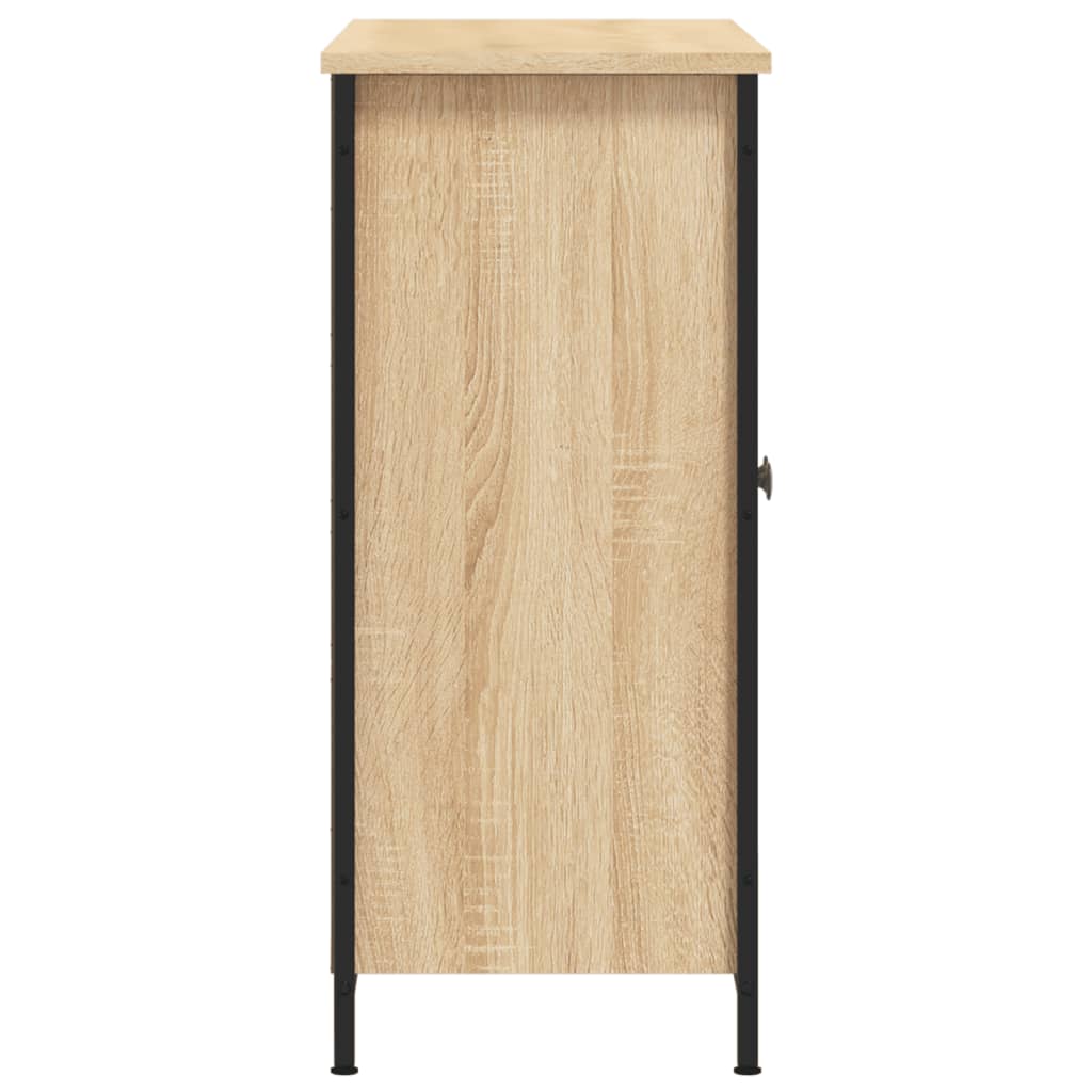 Aparador Clásico HKH en derivados de Madera, Acero 100 X 33 X 75 Cm - Roble Sonoma