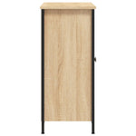 Aparador Clásico HKH en derivados de Madera, Acero 100 X 33 X 75 Cm - Roble Sonoma