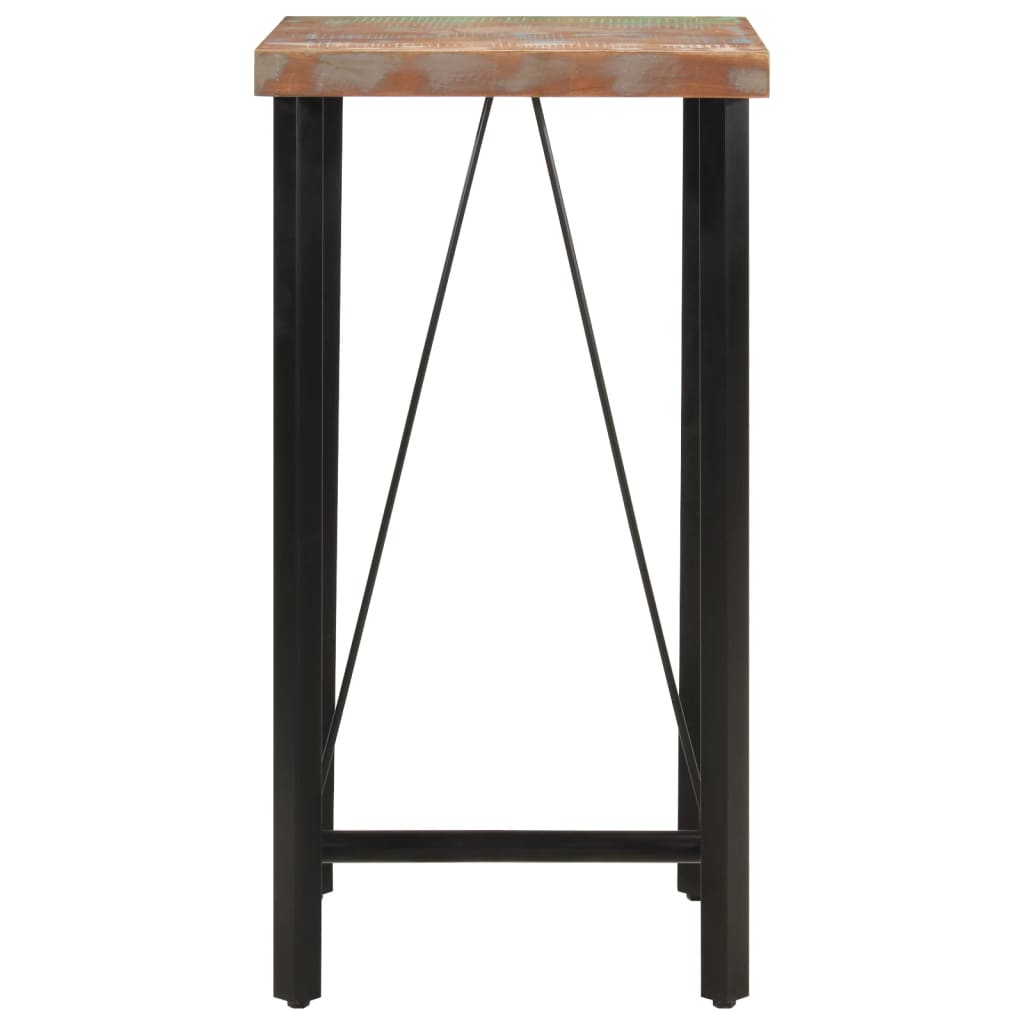 Mesa de bar HKH de madera maciza y hierro reciclado