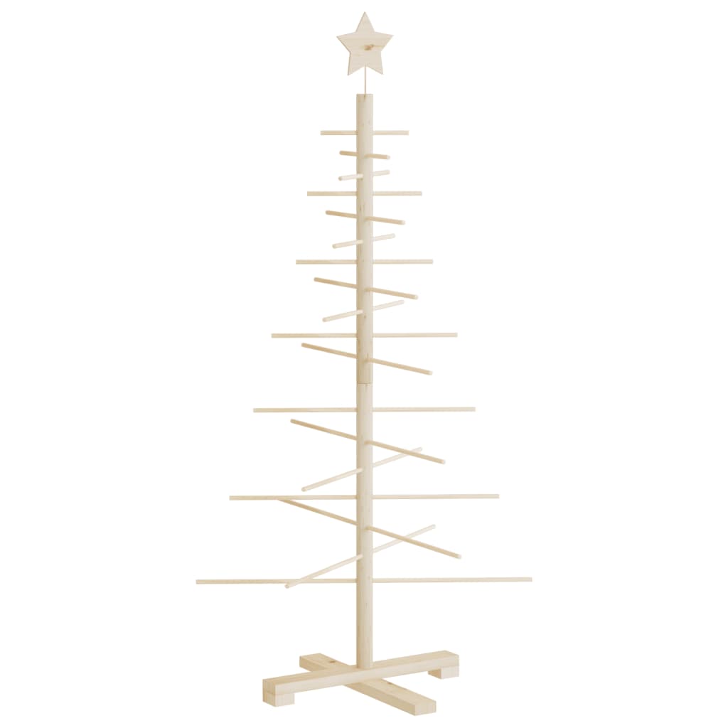 HKH Árvore de Natal Decorativa Madeira de Maciça em Pinho