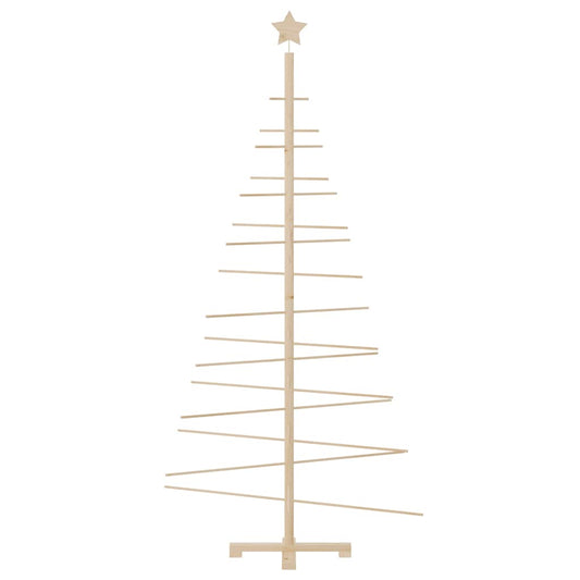 HKH Árvore de Natal Decorativa Madeira de Maciça em Pinho