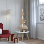 HKH Árvore de Natal Decorativa Madeira de Maciça em Pinho