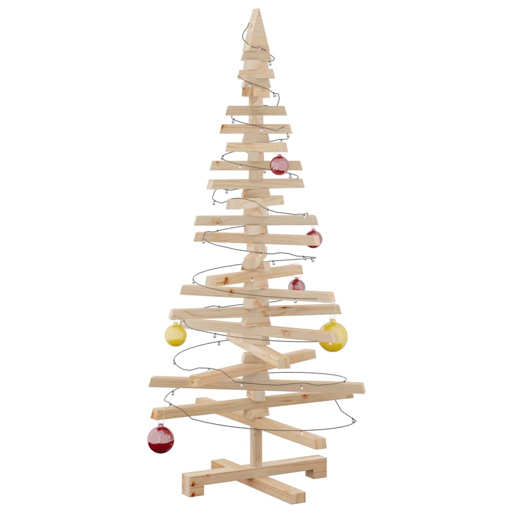HKH Árvore de Natal Decorativa Madeira de Maciça em Pinho