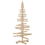 HKH Árvore de Natal Decorativa Madeira de Maciça em Pinho