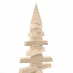 HKH Árvore de Natal Decorativa Madeira de Maciça em Pinho