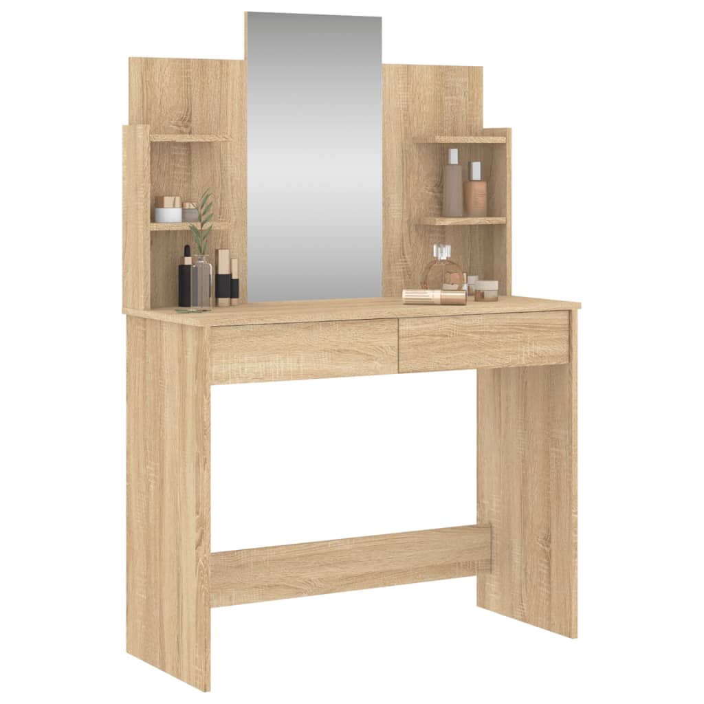 HKH Toucador com Espelho Cor em Carvalho Sonoma - 96x39x142 Cm