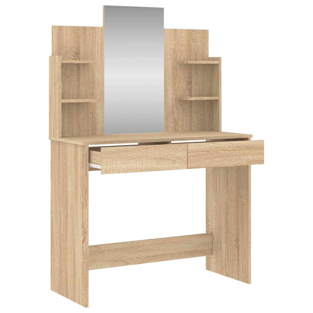 HKH Toucador com Espelho Cor em Carvalho Sonoma - 96x39x142 Cm