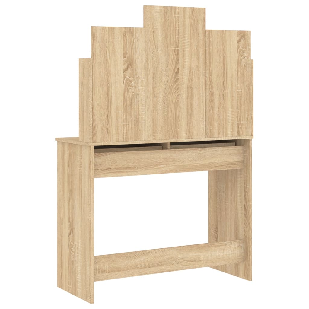 HKH Toucador com Espelho Cor em Carvalho Sonoma - 96x39x142 Cm