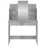 HKH Tocador con Espejo de Cemento - 96x39x142 Cm - Gris