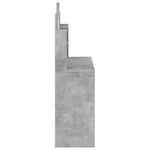 HKH Tocador con Espejo de Cemento - 96x39x142 Cm - Gris