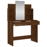 HKH Toucador com Espelho Cor em Carvalho - 96x39x142 Cm - Castanho