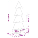HKH Árvore de Natal para Decoração em Metal PReto