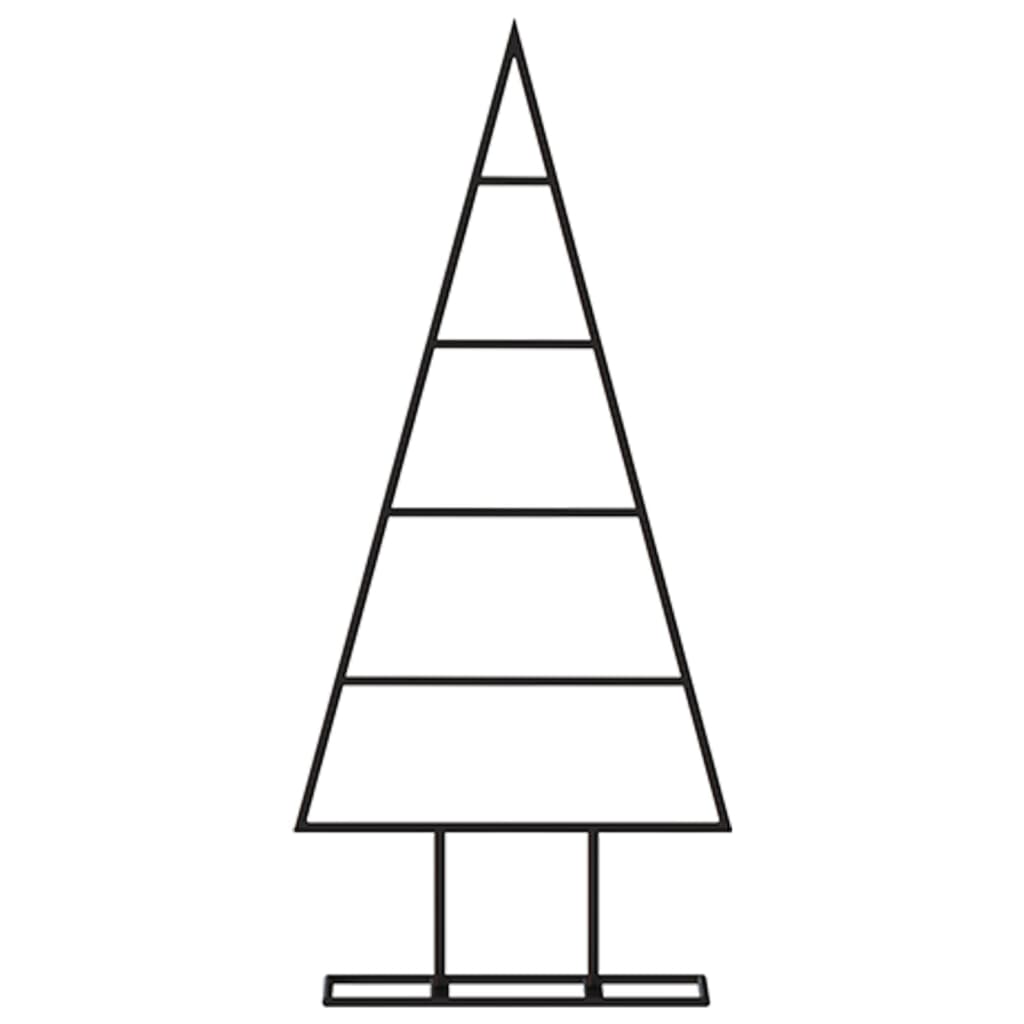 HKH Árbol de Navidad para decoración de metal negro