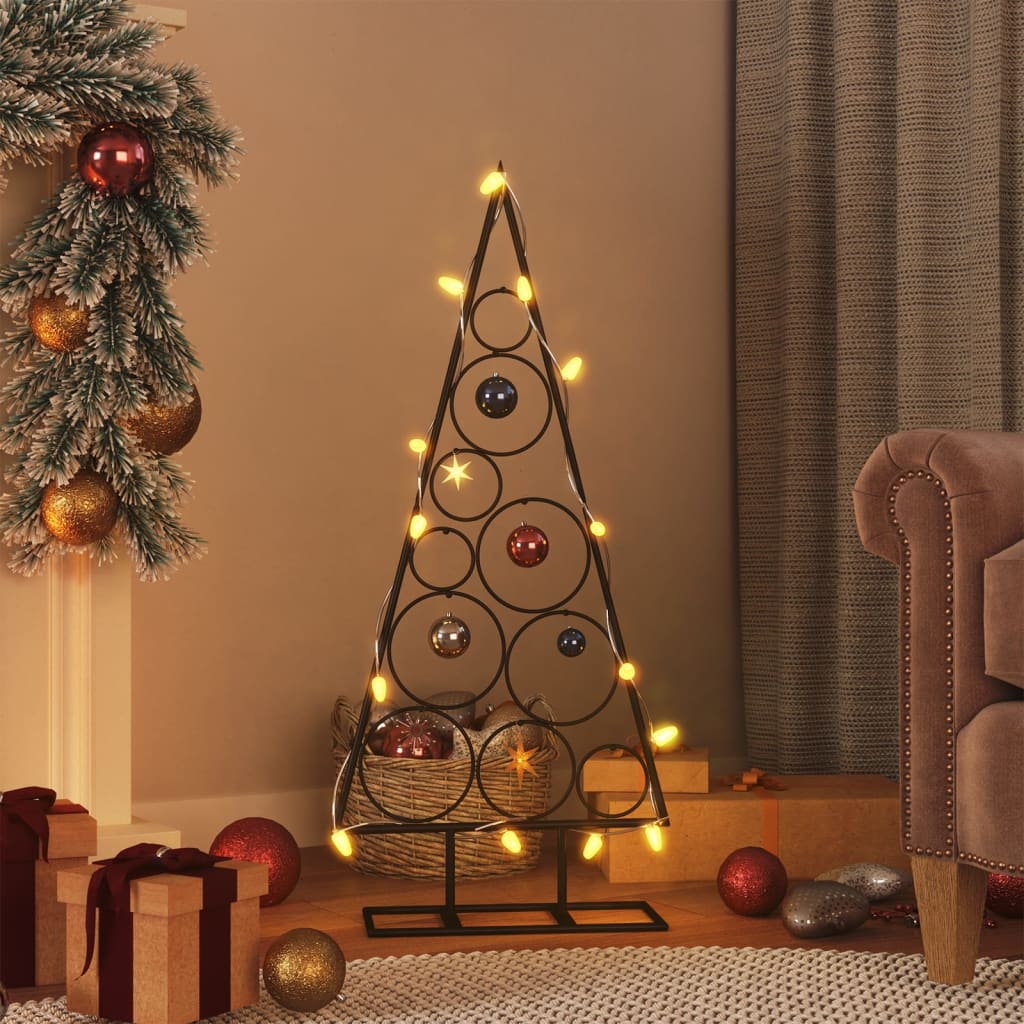 HKH Árvore de Natal para Decoração em Metal PReto