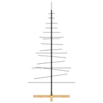 HKH Árvore de Natal de com Base em Madeira em Metal PReto