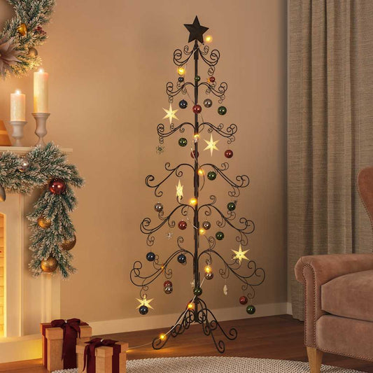 HKH Árvore de Natal para Decoração em Metal PReto