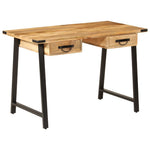 HKH Secretária com gavetas 105x55x70 cm mangueira maciça e ferro