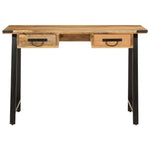 HKH Secretária com gavetas 105x55x70 cm mangueira maciça e ferro