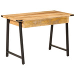 HKH Secretária com gavetas 105x55x70 cm mangueira maciça e ferro