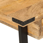 HKH Secretária com gavetas 105x55x70 cm mangueira maciça e ferro