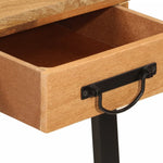 HKH Secretária com gavetas 105x55x70 cm mangueira maciça e ferro