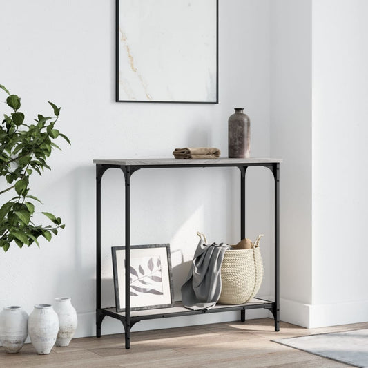 HKH Mesa auxiliar de madera manufacturada - Gris