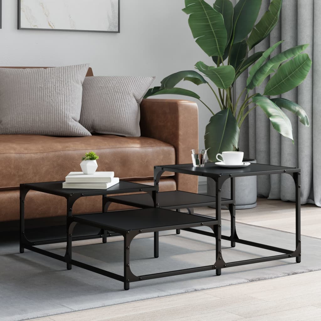 HKH Mesa de centro en derivados de madera - Negro