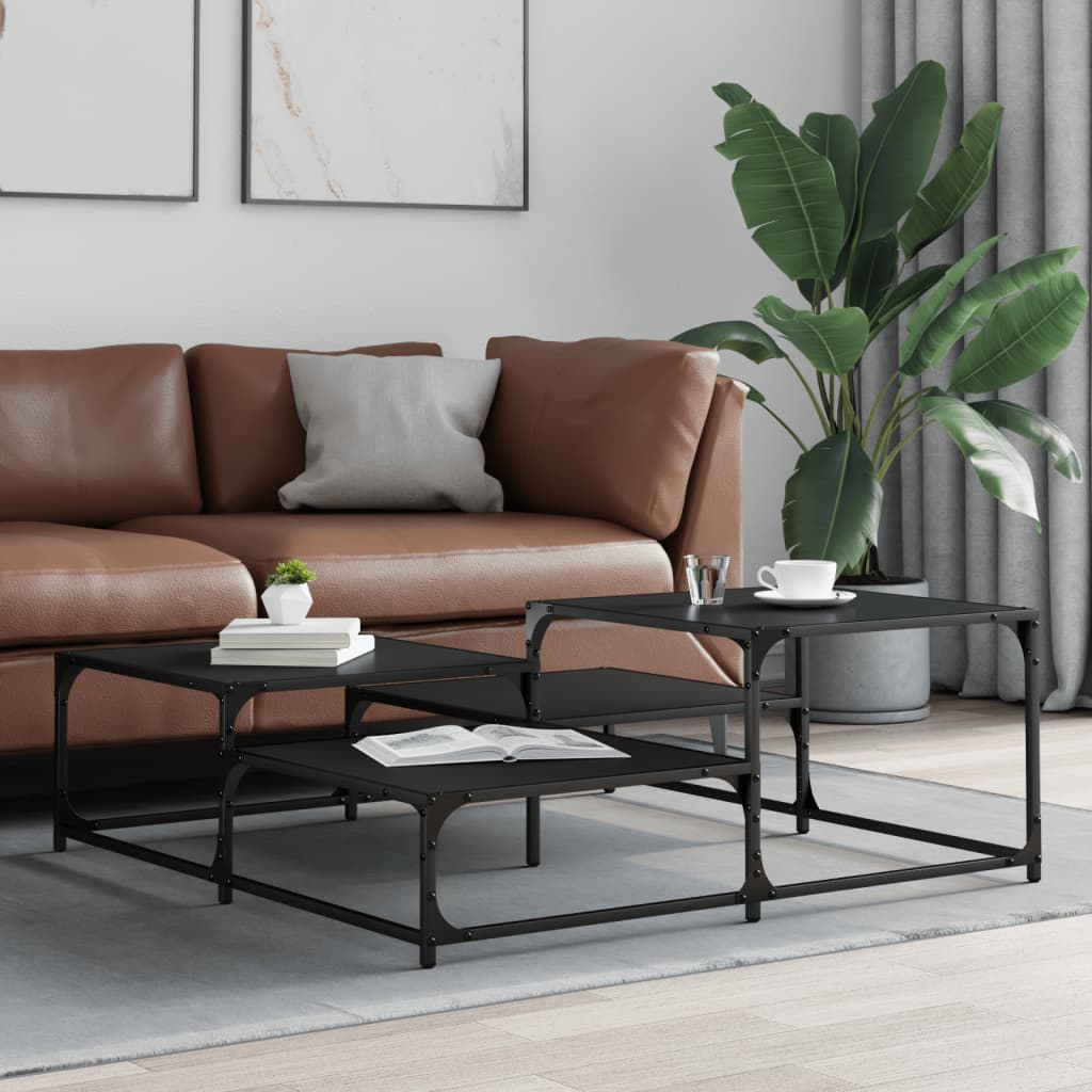 HKH Mesa de centro en derivados de madera - Negro