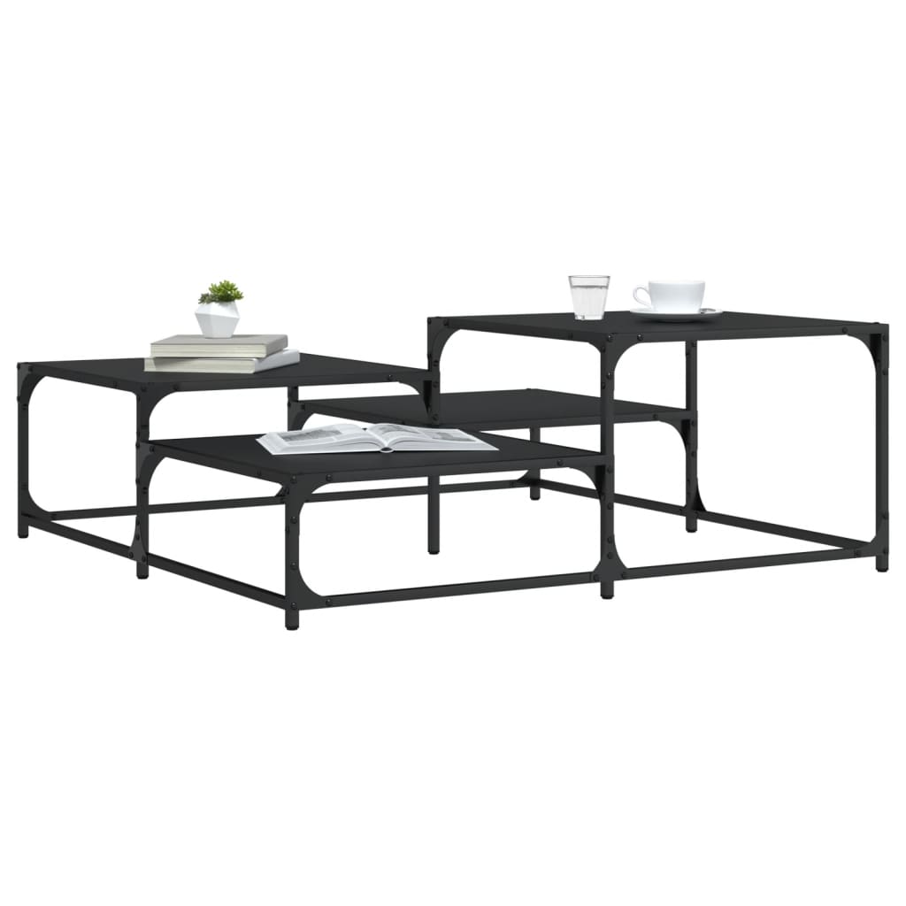 HKH Mesa de centro en derivados de madera - Negro