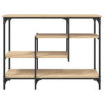 Mesa auxiliar HKH con estantes en roble