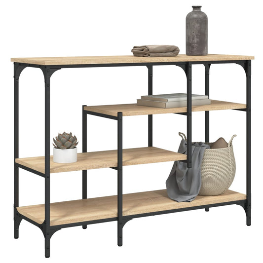 Mesa auxiliar HKH con estantes en roble