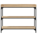 Mesa auxiliar HKH con estantes en roble