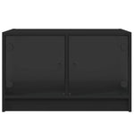 HKH Mesa de Centro com Portas de Preto em Vidro