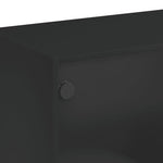HKH Mesa de Centro com Portas de Preto em Vidro